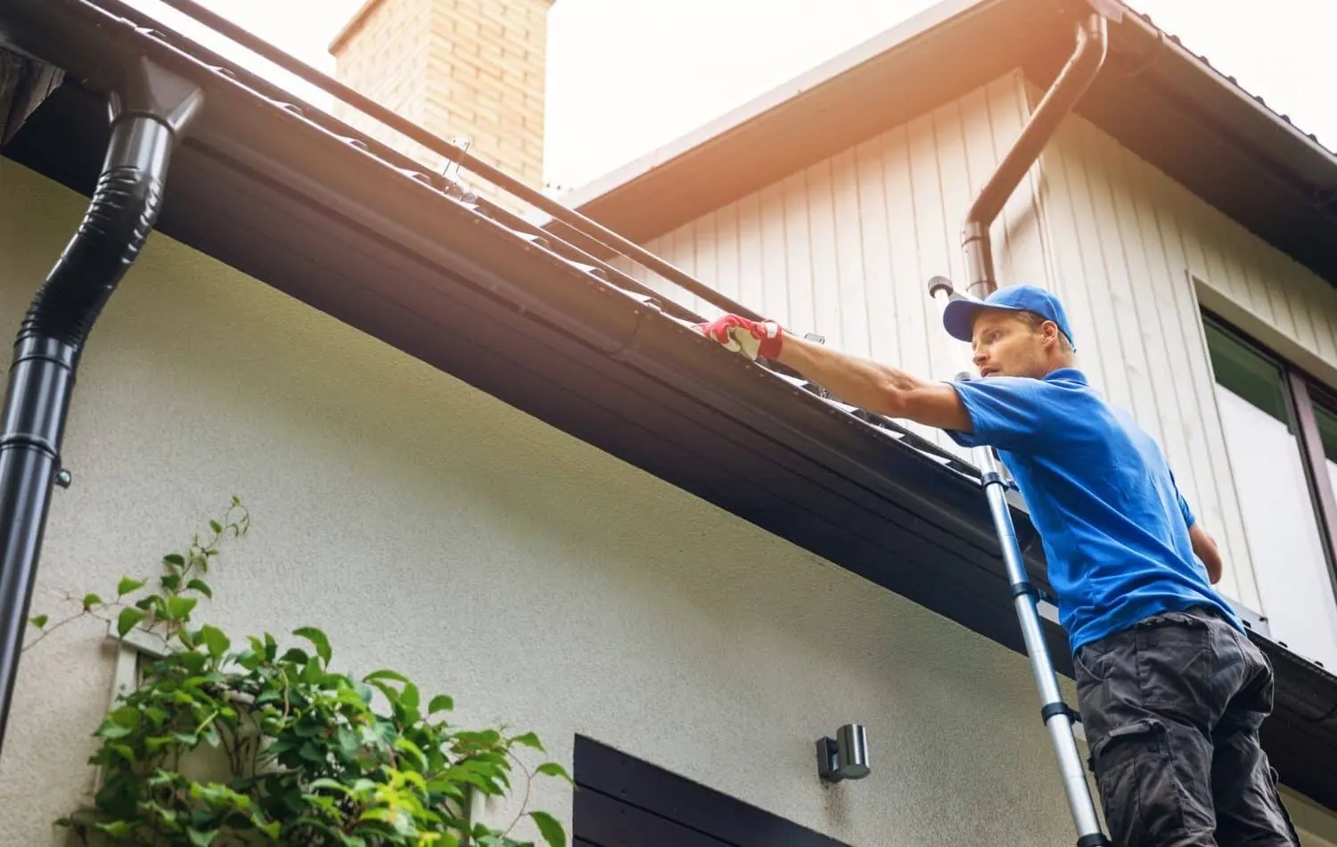 Gutter Cleaning by Hunter Exteriors in Vernon BC