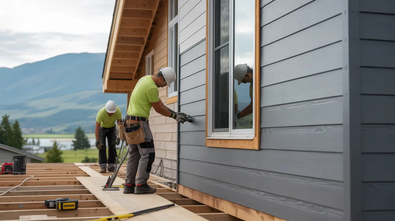 James Hardie siding installation by Hunter Exteriors in Vernon BC
