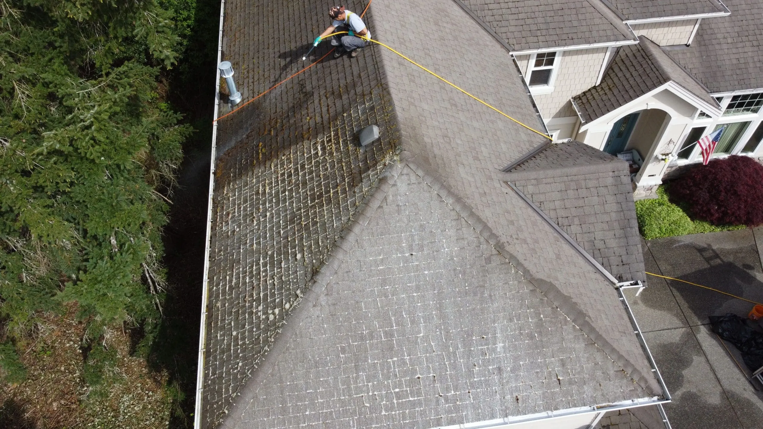 Moss Removal by Hunter Exteriors in Vernon BC