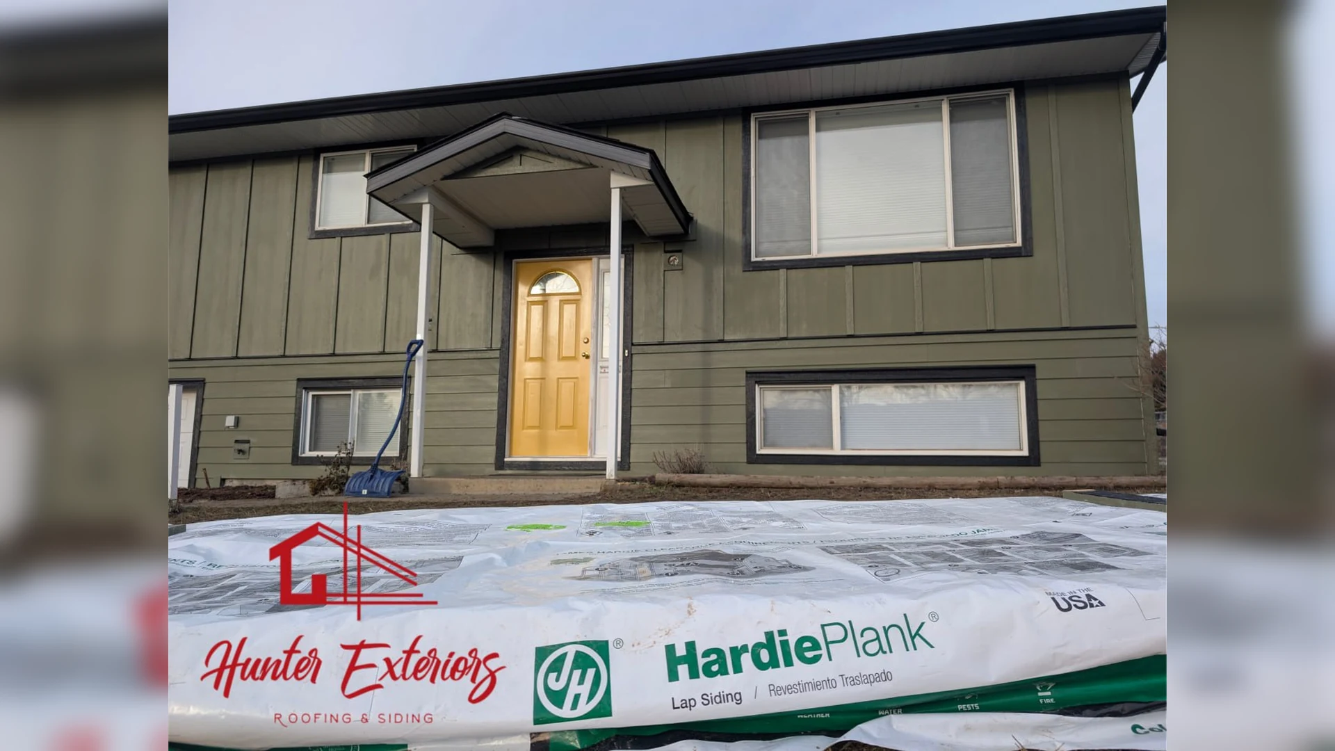 Hunter Exteriors James Hardie siding project in Vernon BC